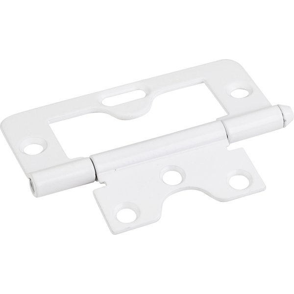 Hardware Resources Bright White 3" Swaged Loose Pin Non-Mortise Hinge with 1 Slot 9805BWH
